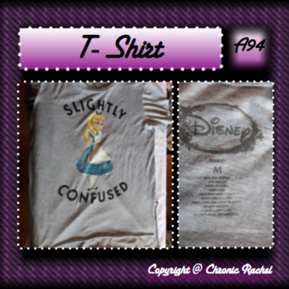 Disney Tops - Gray Alice in Wonderland T-Shirt
